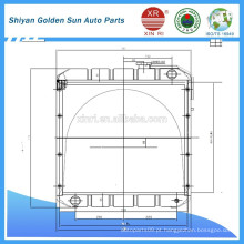 Radiador de cobre para veículos agrícolas Myanmar da fabricação de Shiyan na China.